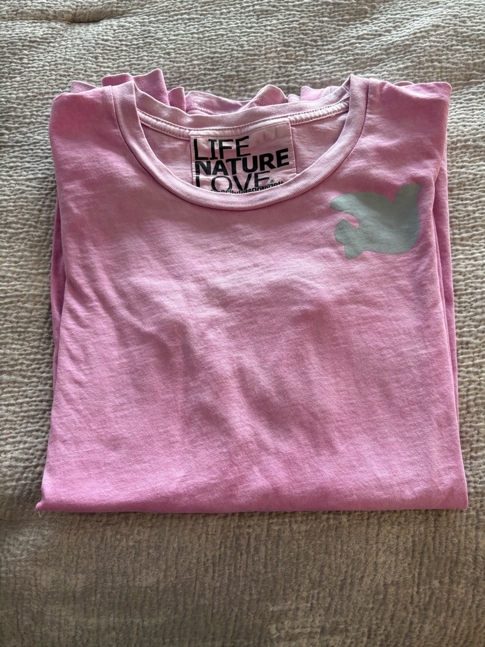 freecity “Artists Wanted” Long Sleeve Graphic Tee in Pink